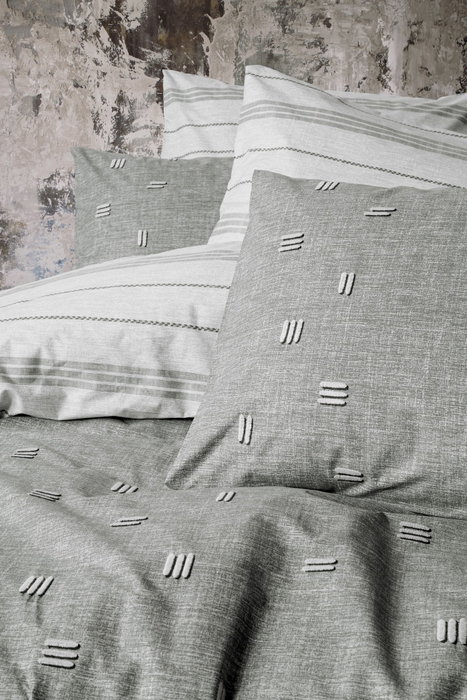 L'essentiel linge de maison Patara - Gris Juego de funda de edredón Doble